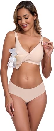 Vinfact Hands Free Pumping Bra Adjustable Breast-Pumps Nursing Bras Comfort Maternity Breast Pump Bra