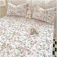 Vista 10 de Sábanas bajeras suaves 100% algodón, tamaño Super King, ropa de cama de tela suave y cómoda, bolsillo extra profundo de hasta 8 pulgadas