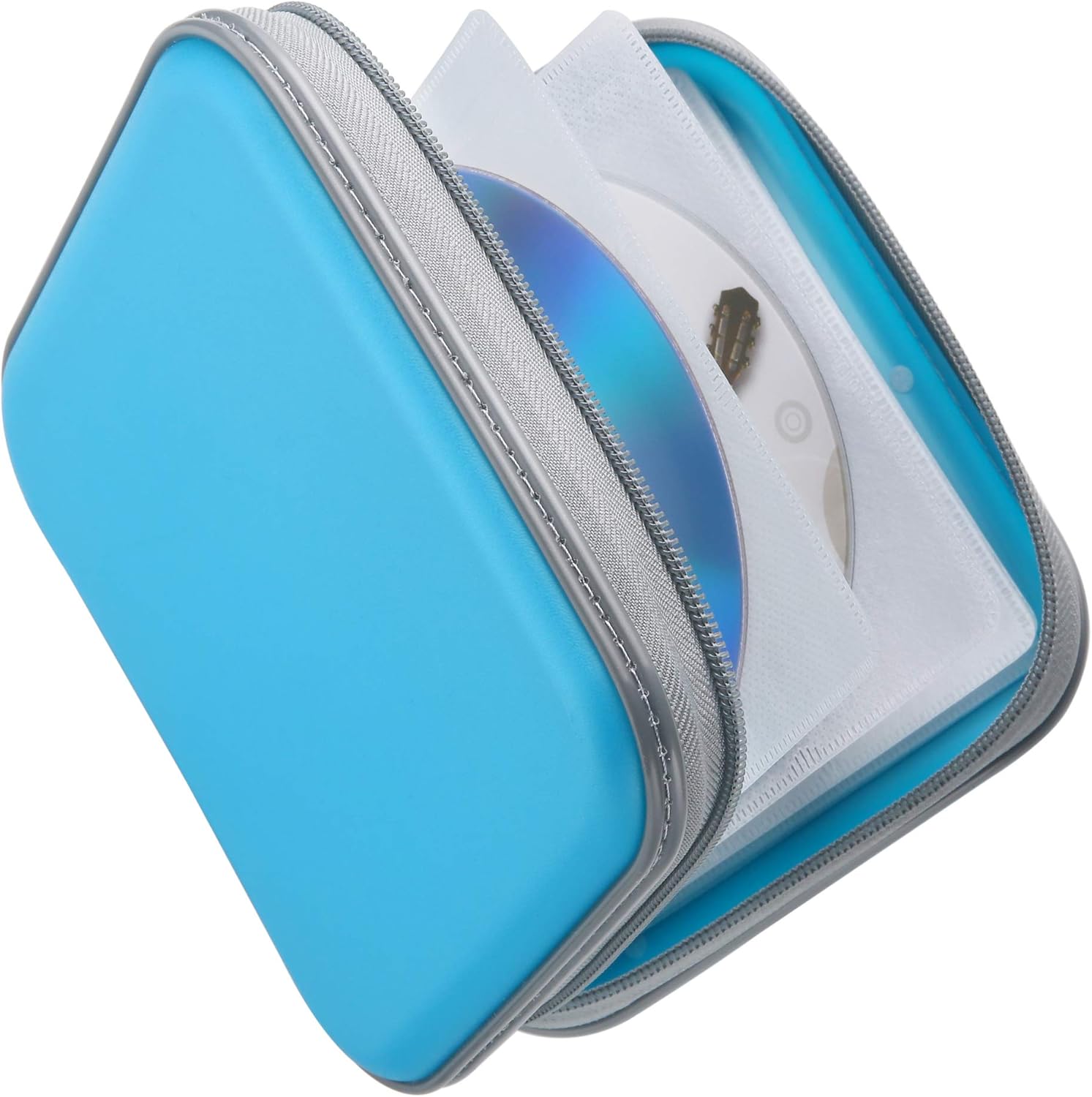 Bivisen CD Case, DVDS Wallet Holder, CD/DVD Case Wallet 40 Discs Heavy Duty Bag Binder Storage Booklet Album (Blue): Home Improvement