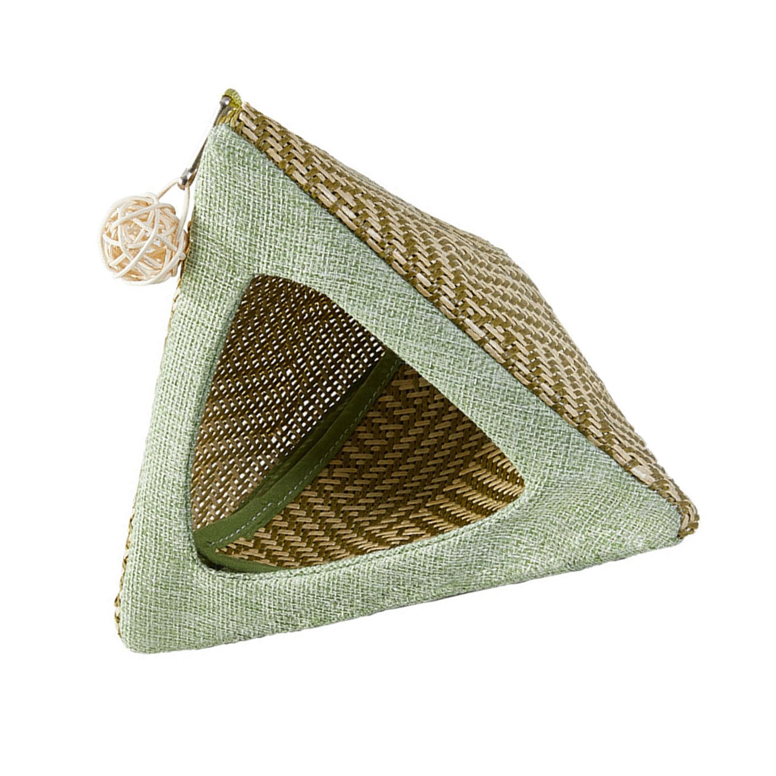 NEWFT Breathable Triangular Bird Nest Hanging Shelter For Parrots Cage Cooling Fabric Bird House Tent Decoration Easy