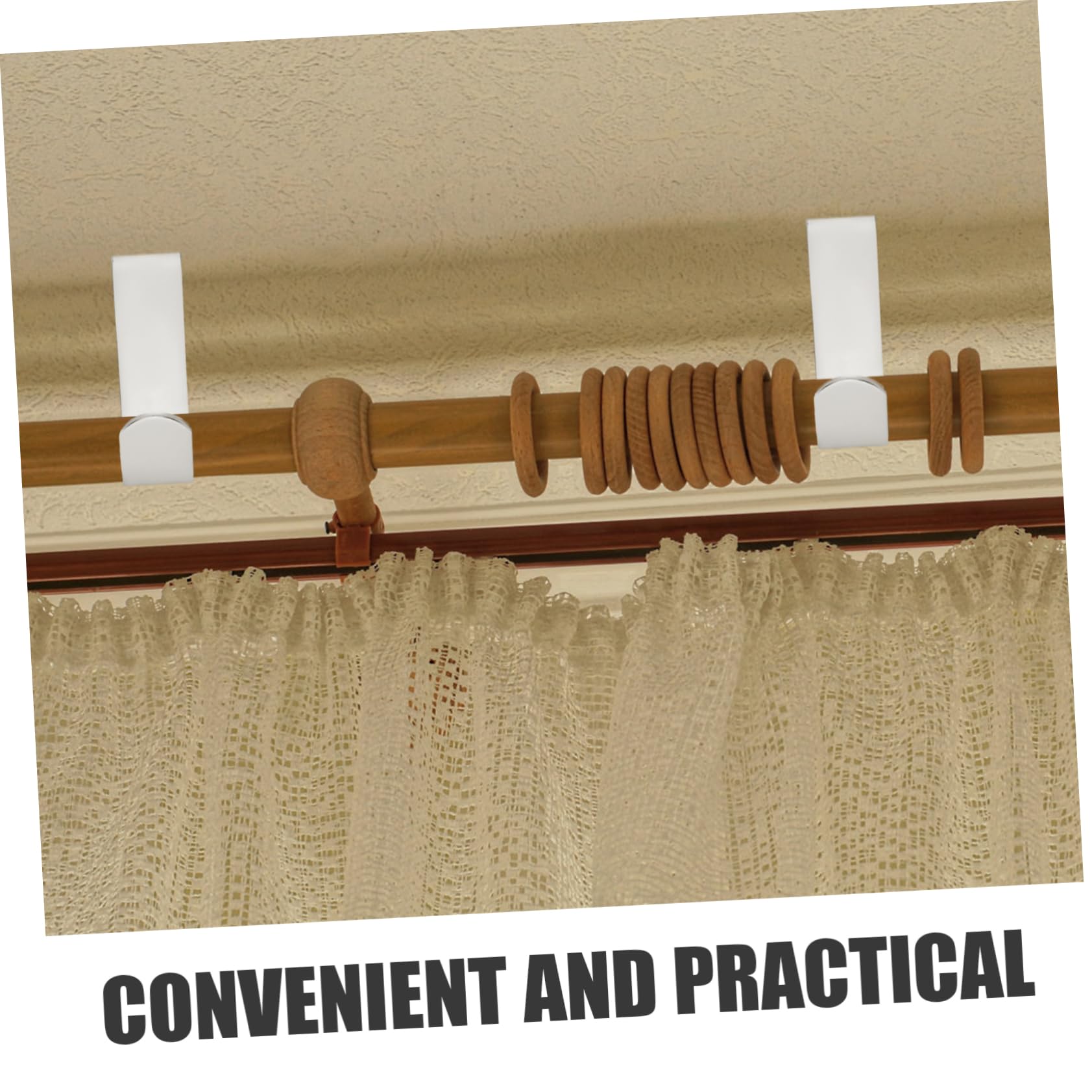 Veemoon 15pièces Support De Rideau Réglable Inoxydable De Brackets pour Tiges De Rideau Installation Facile Et Compatible avec Styles De Rideaux Variés Couleur Élégante Et Moderne