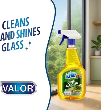 Valor Pine All-Purpose Cleaner with Trigger Sprayer, 32 fl oz Multi-Surface Household Cleaner, Powerful Degreaser, Biodegradable, Fresh Pine Scent, Kitchen & Bathroom Use (32 Fl Oz (Pack of 1))
