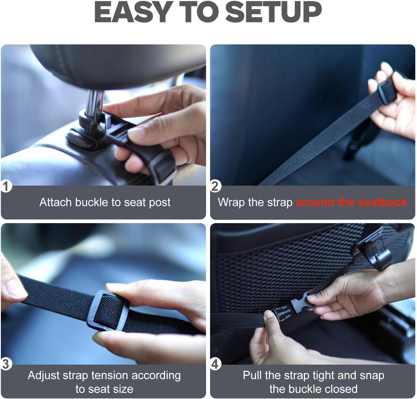 OJYDOIIIY Fishing Rod Racks for Car, 4-Rod or Combos Capacity Rod Holder for Car,SUV,Truck Front or Rear Seats