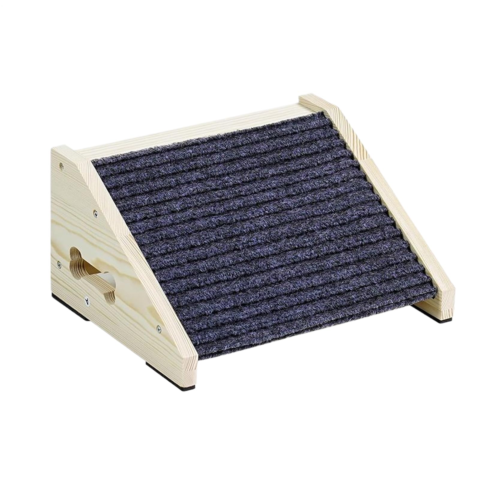 Rampa para Perros para Cama: Soporte De Protección De Articulaciones De 30 Cm, Estética De Muebles De Madera Antideslizante, Marco Portátil E Inclinación Segura De 26 Grados, Construcción De M