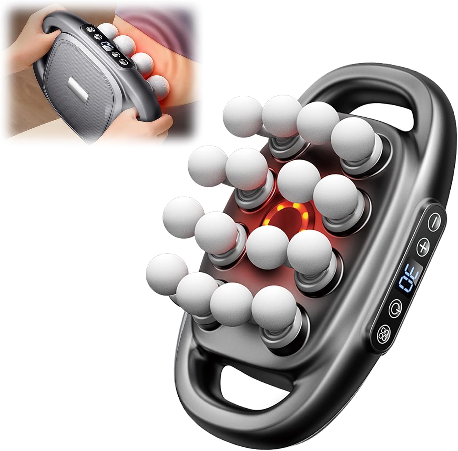 Husband 2.0 Knot Buster, 16 Head Deep Tissue Massager with 3 Modes & 30 Intensities 50kg Deep Pressure for Back, Shoulders, Legs Noise-Free (Black) Husband 2.0 Knot Buster, 16 Head Deep Tissue Massager with 3 Modes & 30 Intensities 50kg Deep Pressure for Back, Shoulders, Legs Noise-Free (Black)
