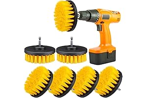 6 Pcs Drill Brush Attachment Power Scrubber Cleaning Kit Multi Purpose Drill Brush Set