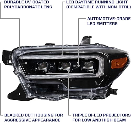 Miniatura 5 de Form Lighting Faros LED secuenciales compatibles con Toyota Tacoma 2016-2023 (par)