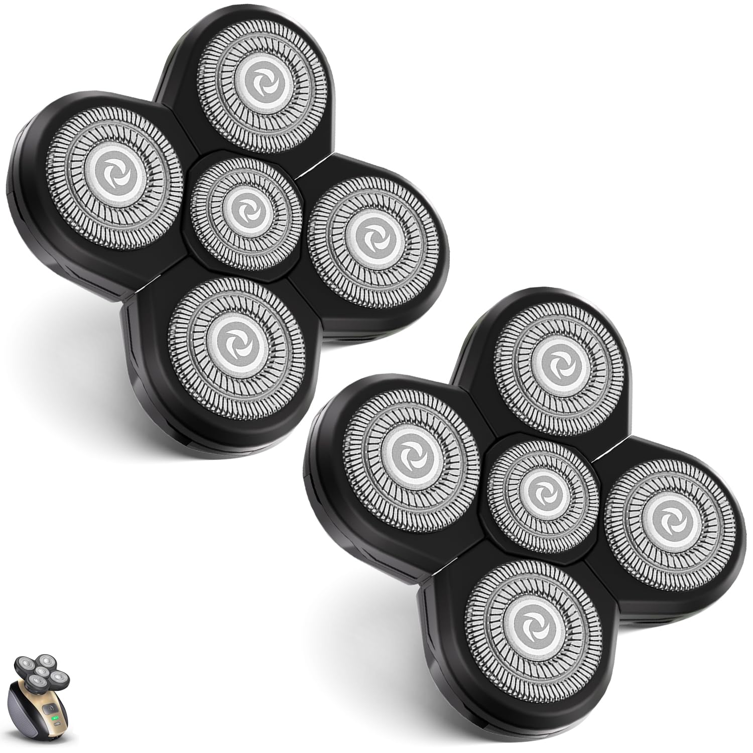 Head Shaver Replacement Heads Shaver Replacement Blades Refills Compatible with Freebird Shaver (1)