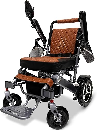 MALISA Silla de ruedas eléctrica, silla de ruedas plegable automática para adultos, silla de ruedas motorizada plegable, portátil, ligera, todo