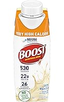 Vista 3 de Boost Bebida nutricional completa de calorías, muy alta, caja de vainilla, 8 onzas, paquete de 27