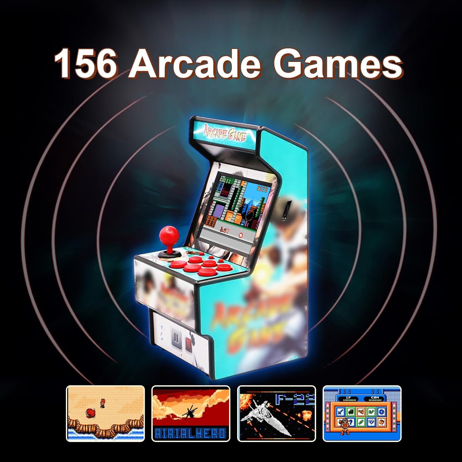 Retro Game Machine for Kids, Handheld Video Game Console with 156 Classic 16-Bit Games, 2.8" Color Screen Rechargeable Portable Gaming System, TV Output Support, Electronic Toy Gift for Boys