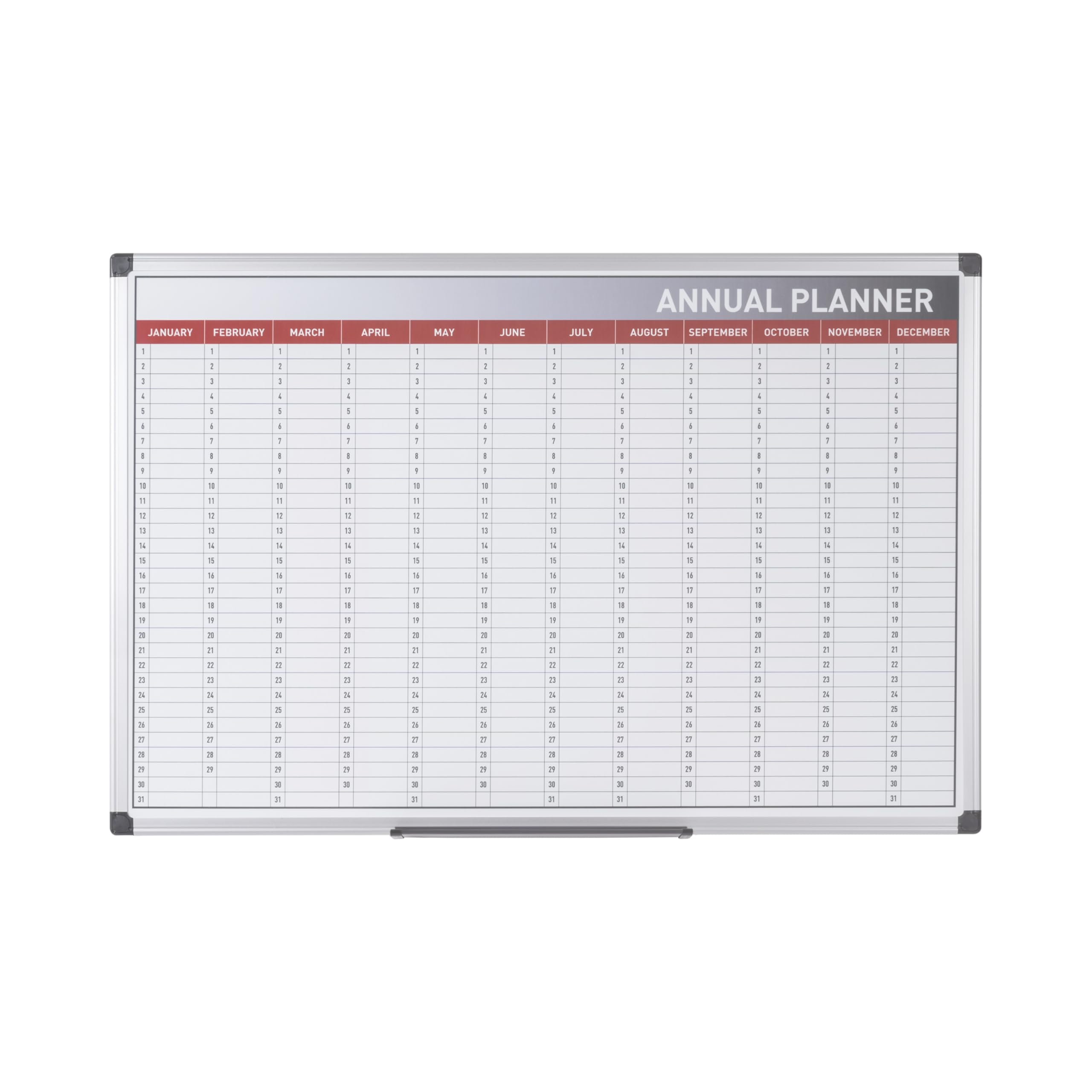 Bi-Office GA0360170 calendario magnetico con 366 giorni e dodici mesi