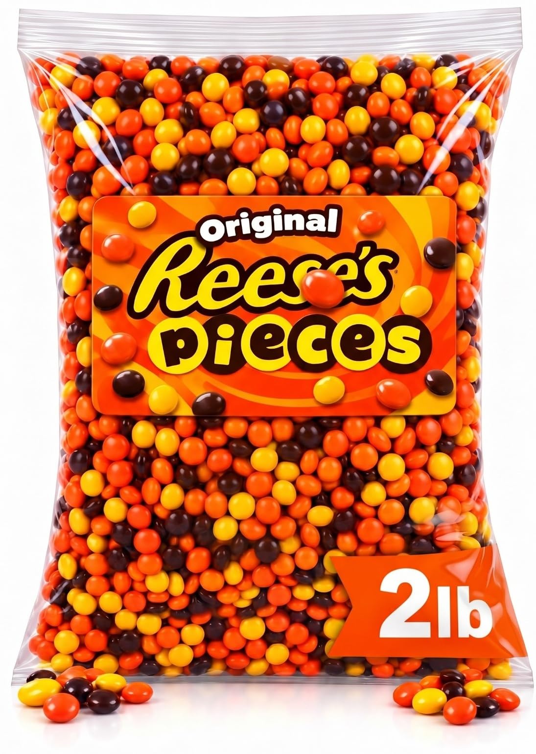 Peanut Butter Candy Pieces 2 lb Bulk Bag, Crunchy Shell, Bite Size | Snacking, Baking Toppings, Candy Bowls, Goodie Bags, Halloween, Parties, Peanut Butter Snacks, Trail Mix