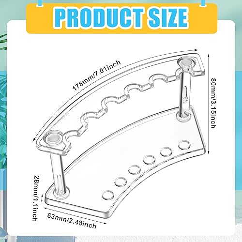 Miniatura 2 de Tatuo 24 soportes de plástico para bolígrafos, 6 ranuras, soporte de exhibición para bolígrafos, soporte para lápices y soportes para bolígrafos,