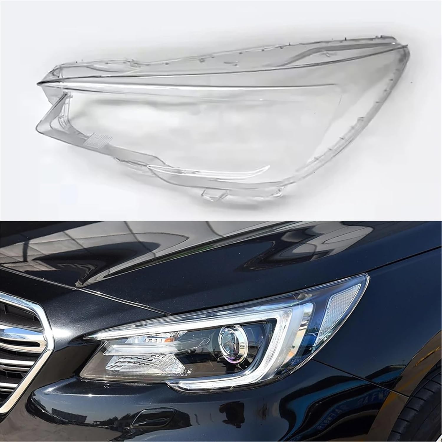 Lighting System Auto Part Transparent Headlight Lens Cover Compatible for Subaru Outback 2018 2019 2020 Car Front Headlamp Shell Lampshade(Left)