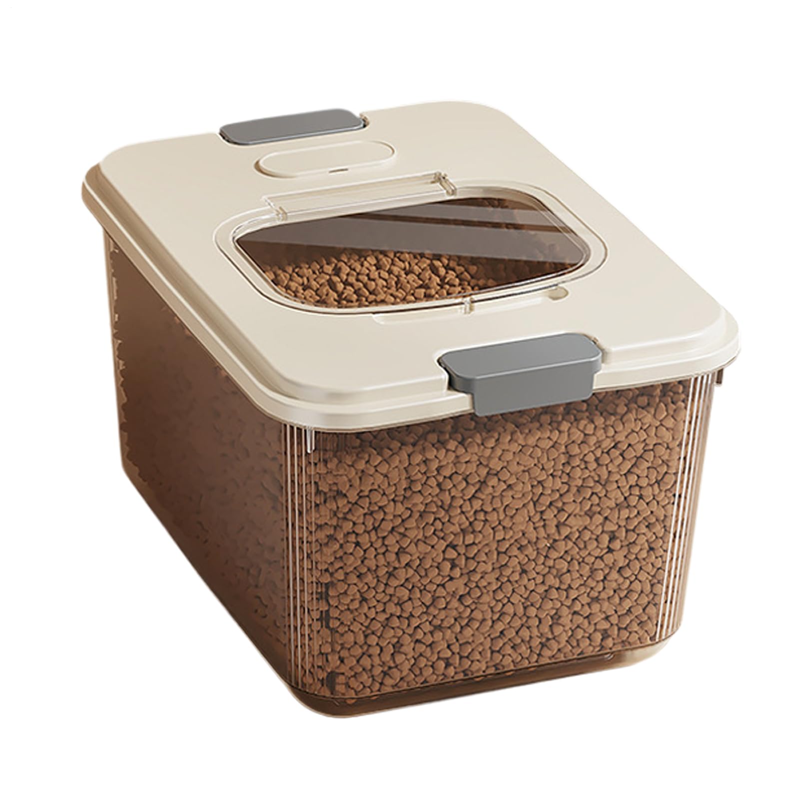 Generico Scatola per Crocchette Ermetico Impermeabile Impilabile | Secchiello Porta Snack Gatti Impilabile Adatto a Cani Gatti Cucina Campeggio All'Aperto