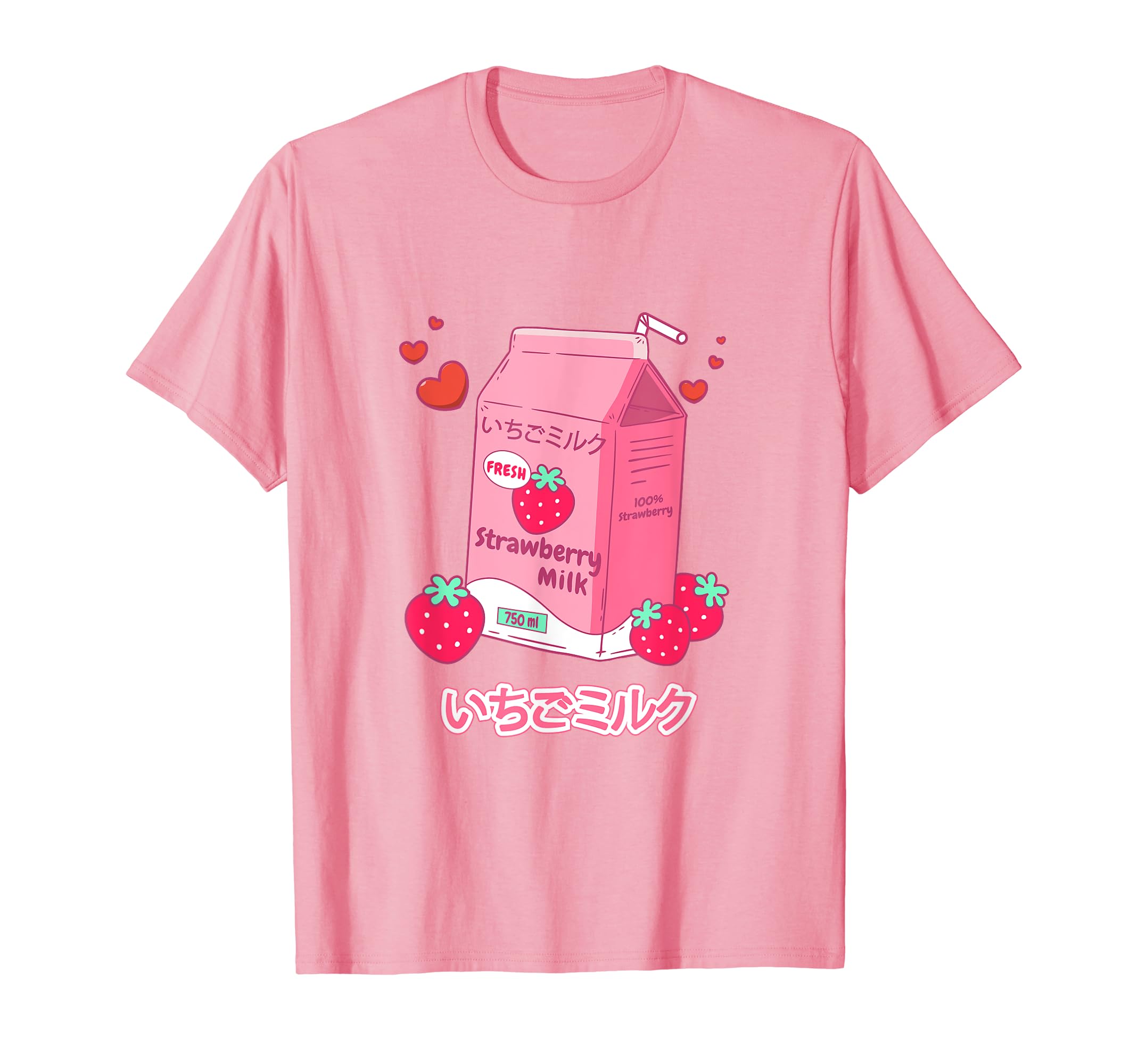 Amazon.com: Cute Pink Strawberry Milk Aesthetic Milk as Kawaii Gifts T-Shirt  : Clothing, Shoes \u0026 Jewelry