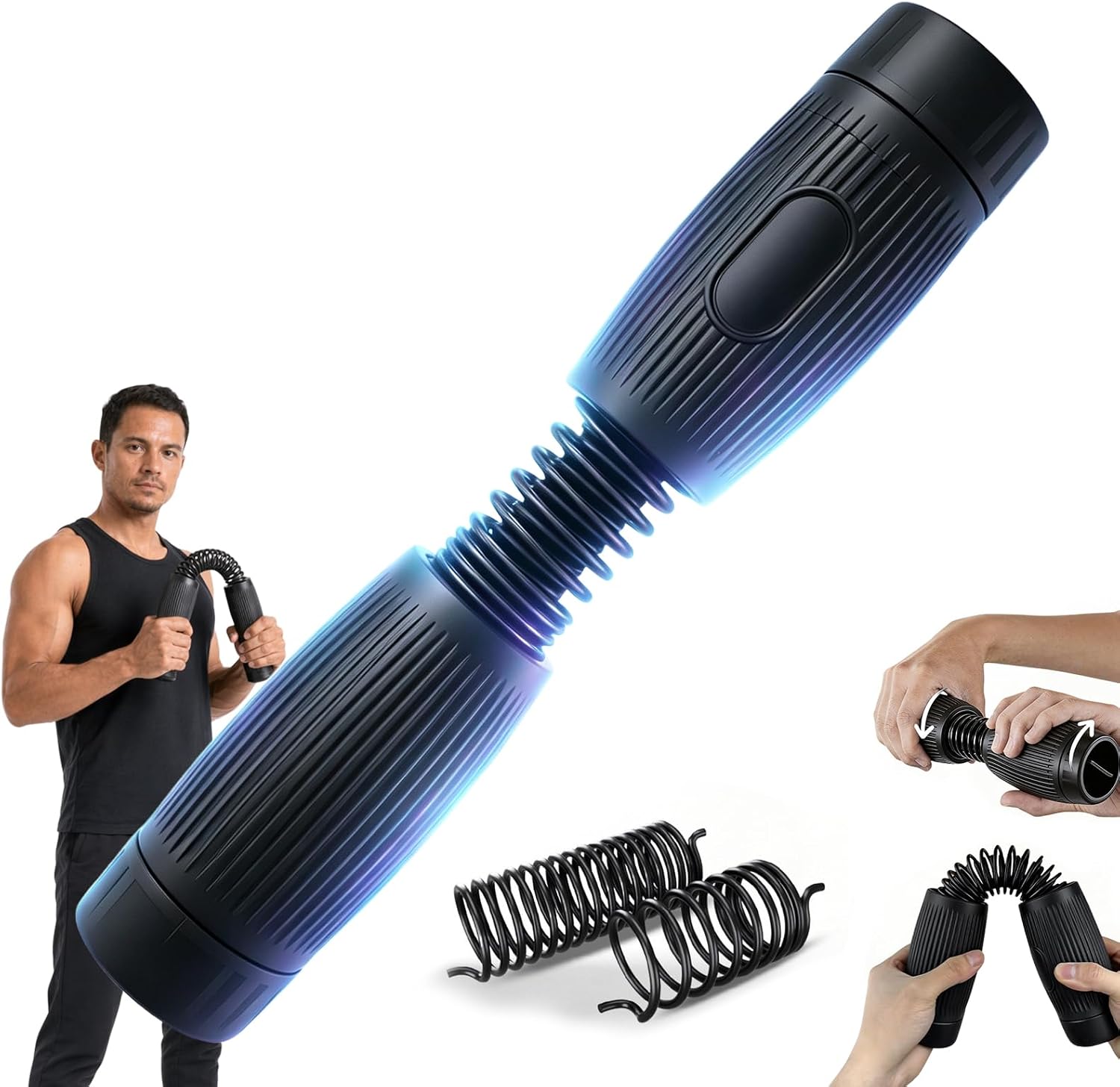 Adjustable Grip Trainer, Portable Forearm Exerciser for Hand, Wrist Workout
