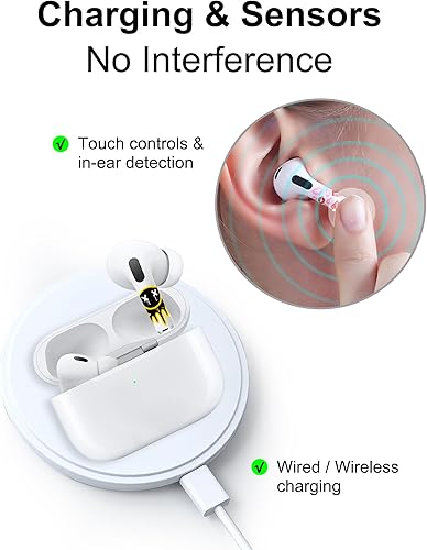 Miniatura 6 de RockMax Funda universal para AirPods Pro 3Pro 2Pro, calcomanía de pata de gato negro para Air Pods Gen 1234, compatible con funda de AirPod,