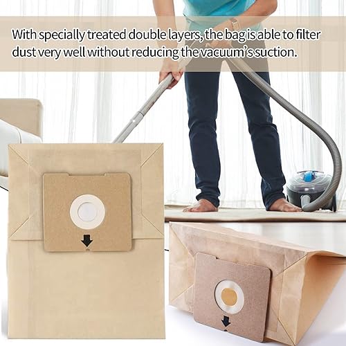 Miniatura 6 de Bolsas de repuesto compatibles con Bissell Zing Vacuum Modelo 4122 Series, 2154A, 2154W, comparado con el número de pieza 2138425, 213-8425 (paquete