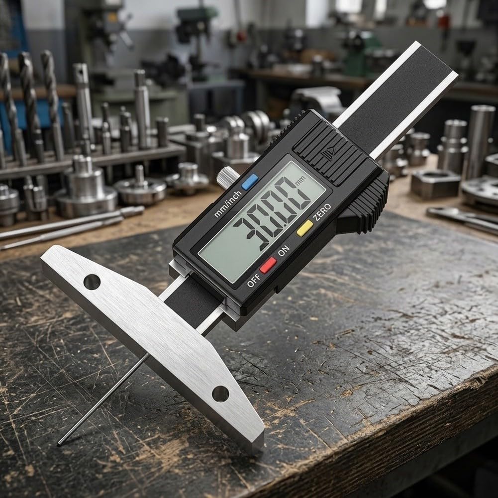 Tiefenmessgerät 0-200mm Für Werkstatt Nuten