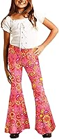 Vista 2 de Deerose Pantalones de cintura alta con estampado floral para niñas de 5 a 14 años