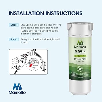 MARRIOTTO XWFE (Built-in CHIP) Refrigerator Water Filter Pack of 3