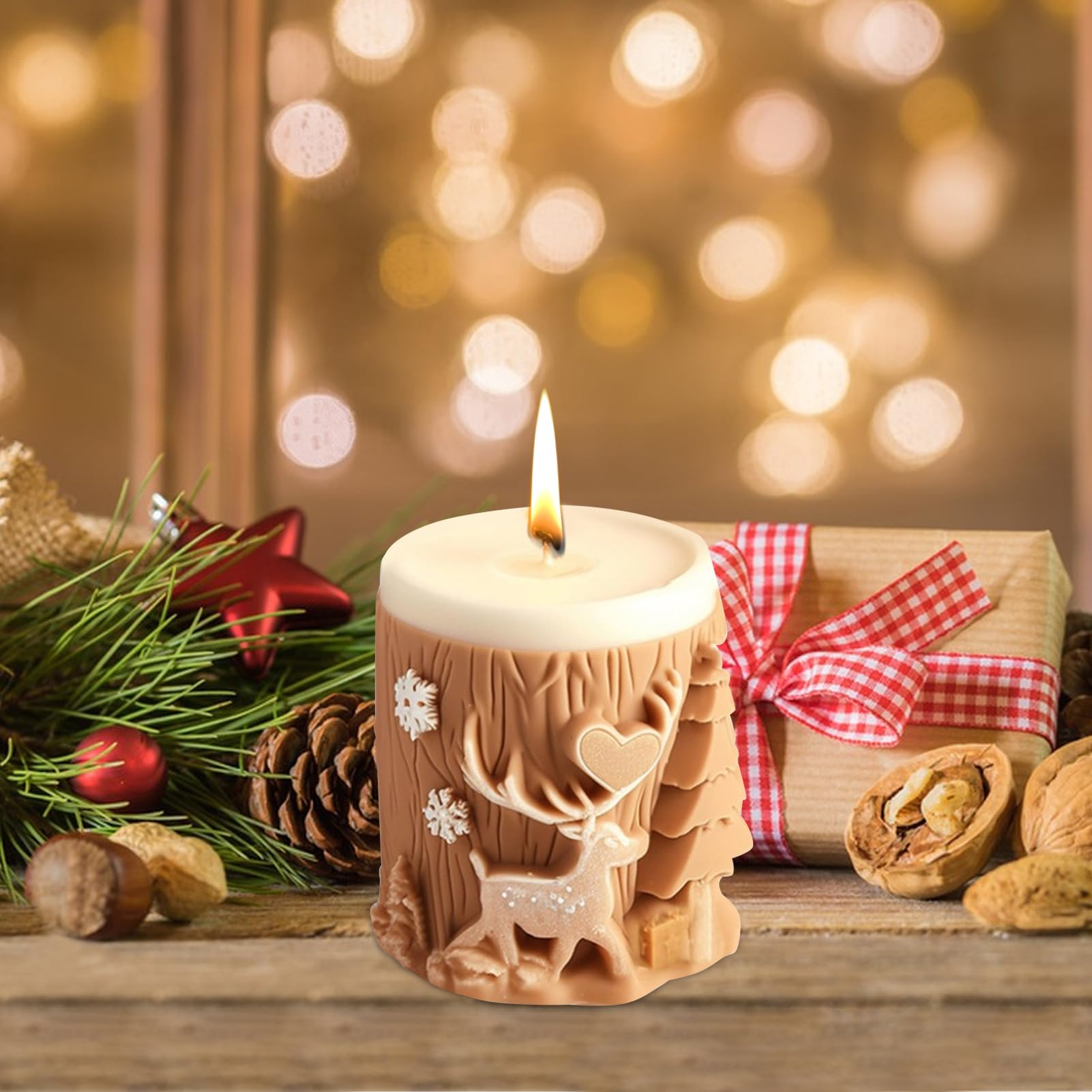 Kerzen Formen Silikon Weihnachten,Silikonformen Gie Produktbild-Vorschau 2