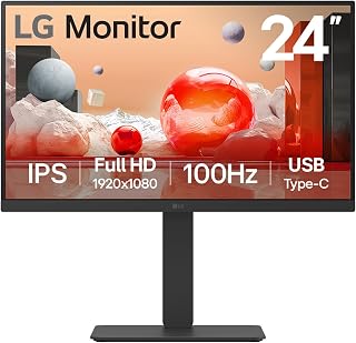 LG 24BA650 IPS Full HD (1920 x 1080) Monitor, 24", 100Hz, DP, HDMI, USB-C with PD65W, Height/Tilt/Swivel/Pivot Stand, Buil... Price In India