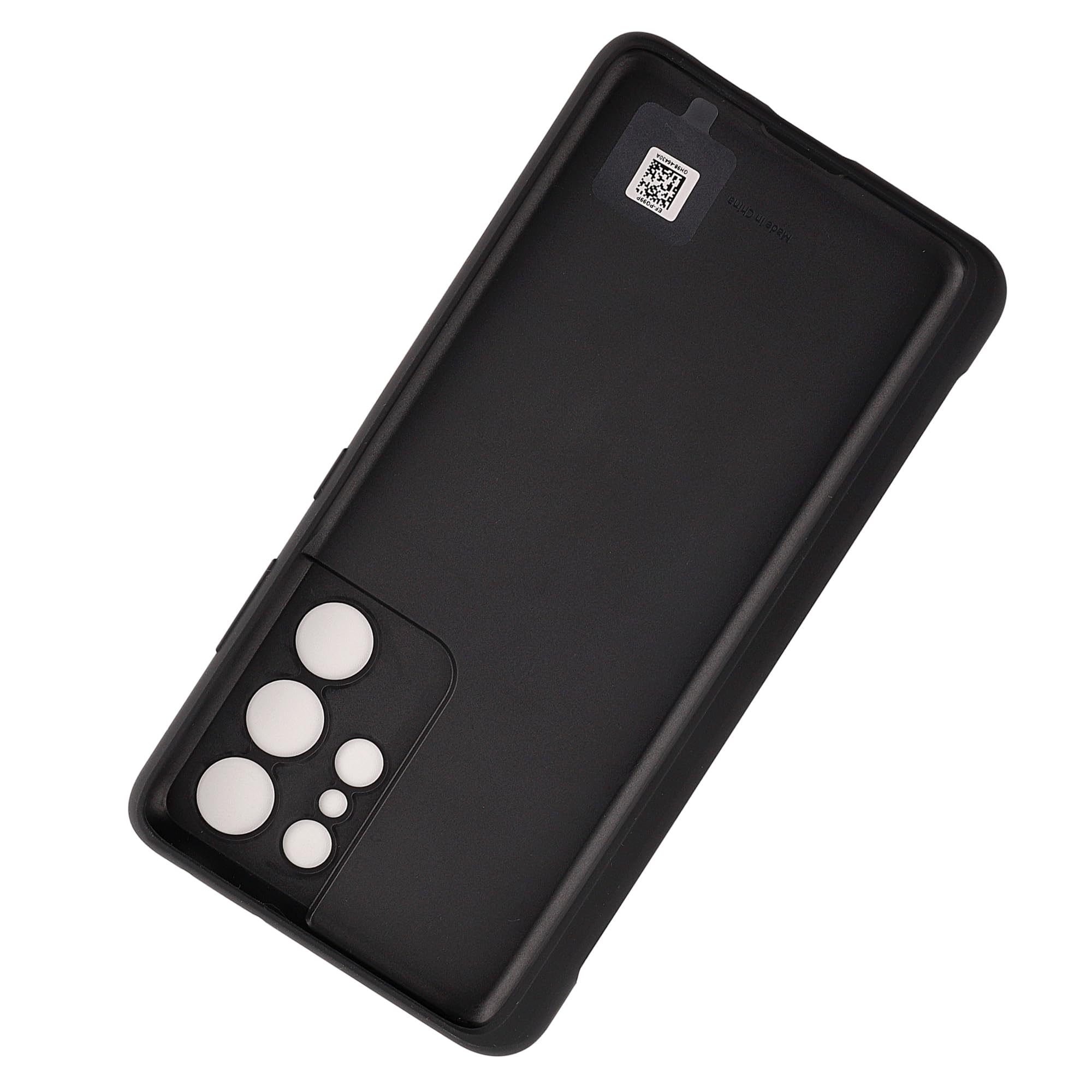 Custodia compatibile con Samsung Galaxy S21 Ultra 5G (S-Pen non inclusa), in silicone, antiurto, sottile e maneggevole, nero