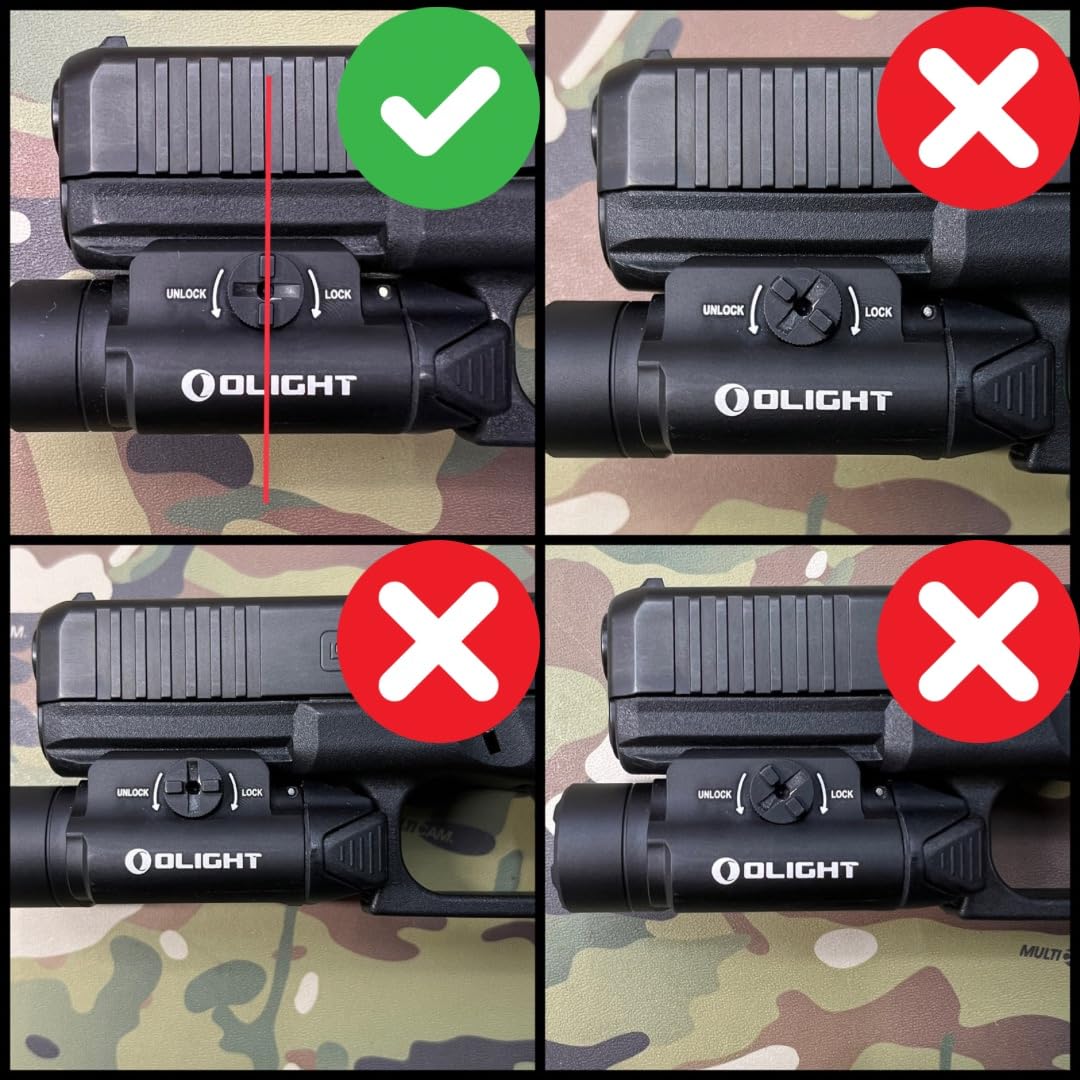 Amazon.com : Black Kydex Holster Compatible with Glock 19 Olight