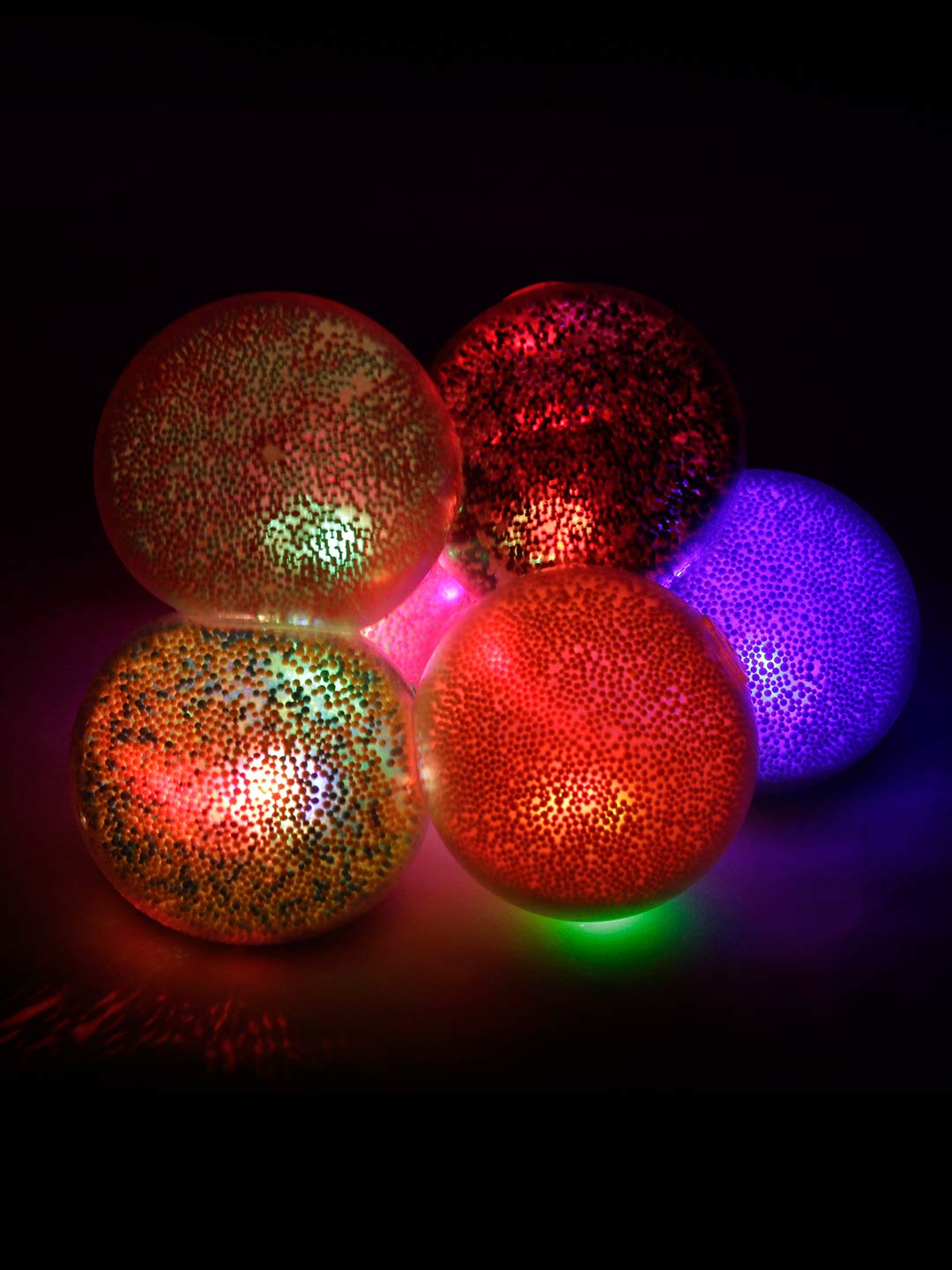 Pocket Money 10cm Air Color Plastic Beans Ball with Light Multicolor