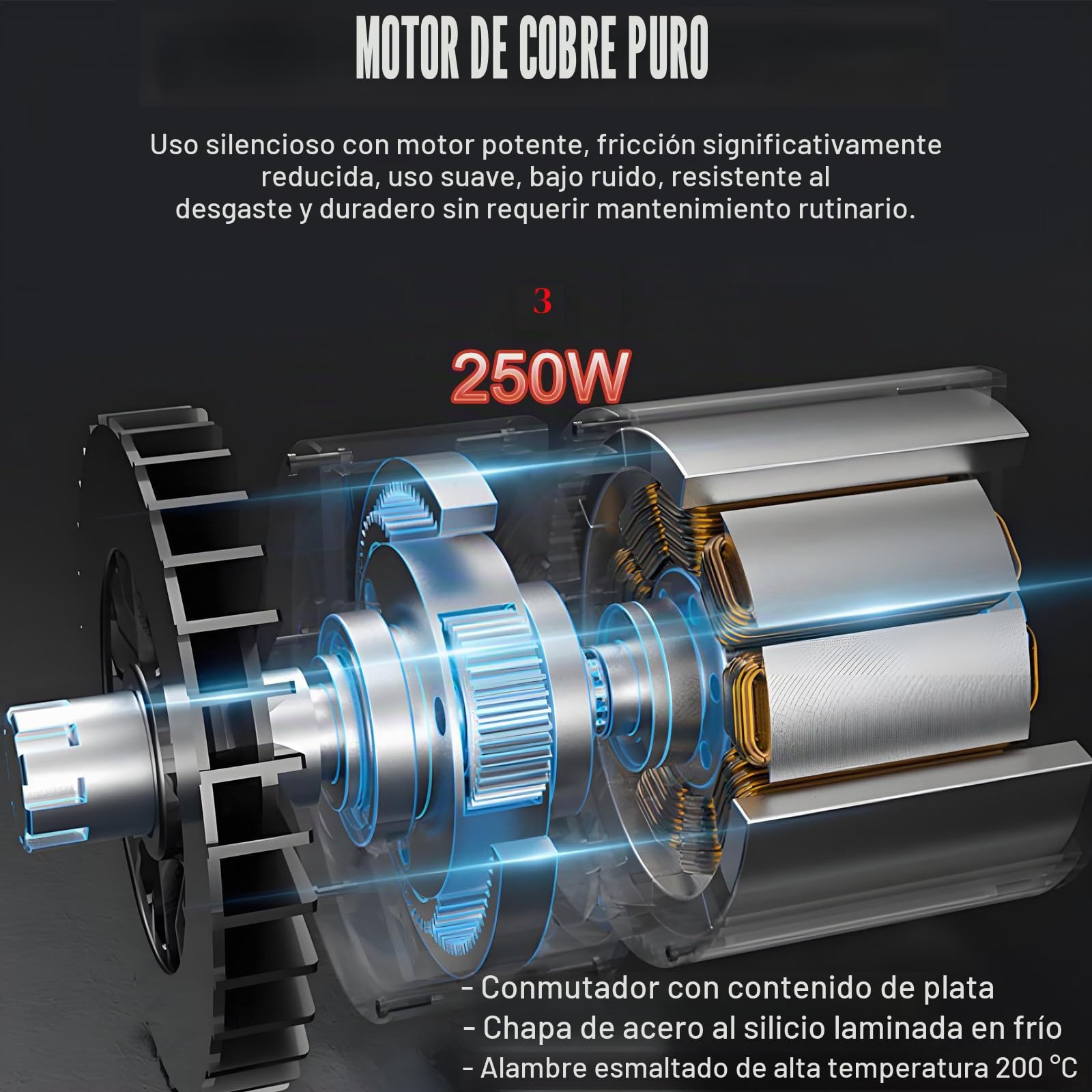Cuchillo Eléctrico Inalámbrico Profesional para Filetear Pescado Y Carne, Recargable, Ideal para Acampadas Y Pesca. Incluye 4 Cuchillas, 2 Baterías De 2000 Mah Y Un Seguro De Bloqueo.