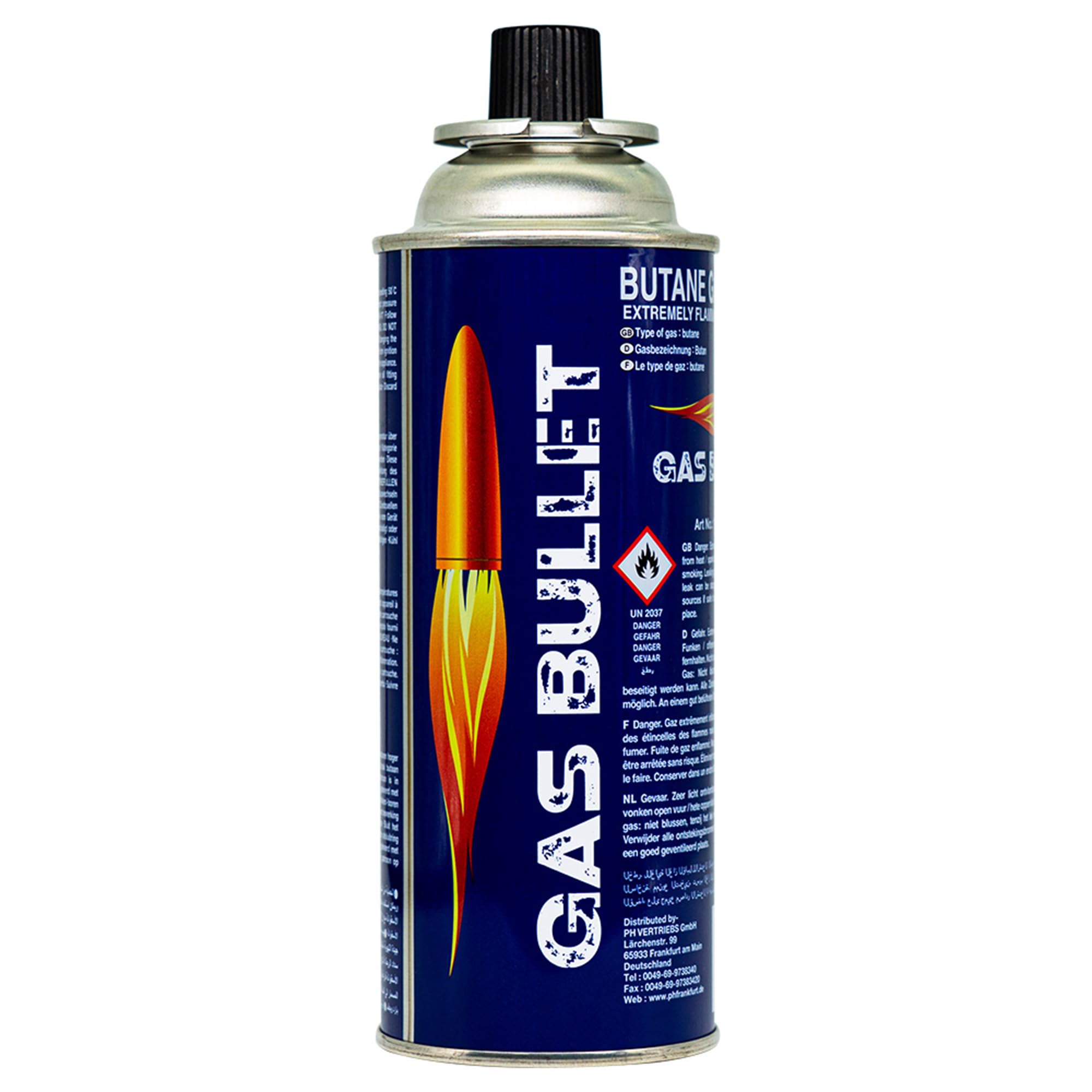 Gaskartusche 227g passend für Gaskocher und Geräte mit Bajonett-Ventil Anschluss (MSF-1a) | Butan | Ideal für Camping/Outdoorküchen/Notfälle (28)