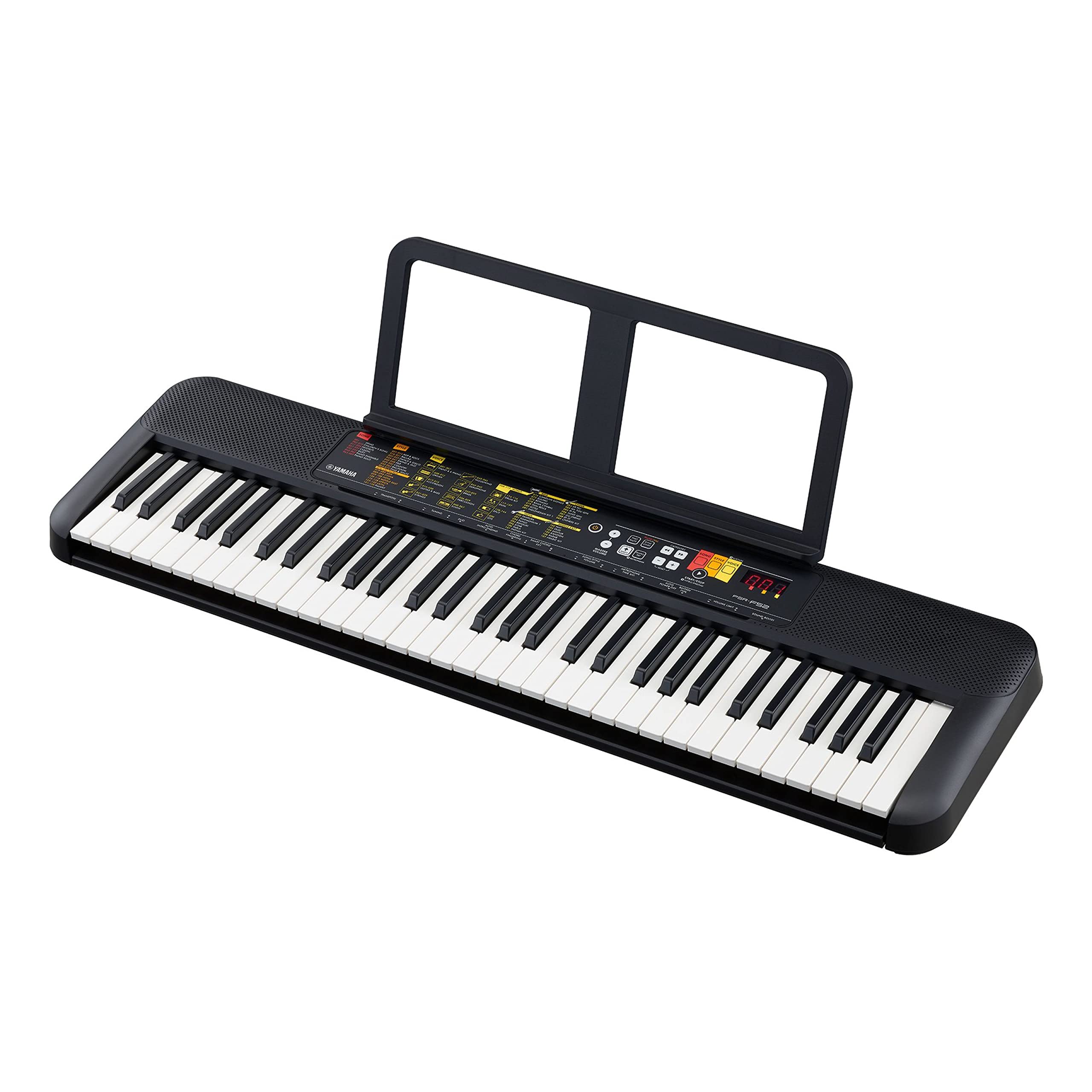 Yamaha PSR-F52 キーボード Yamaha PSR-F52 Digital Keyboard, schwarz – Kompaktes