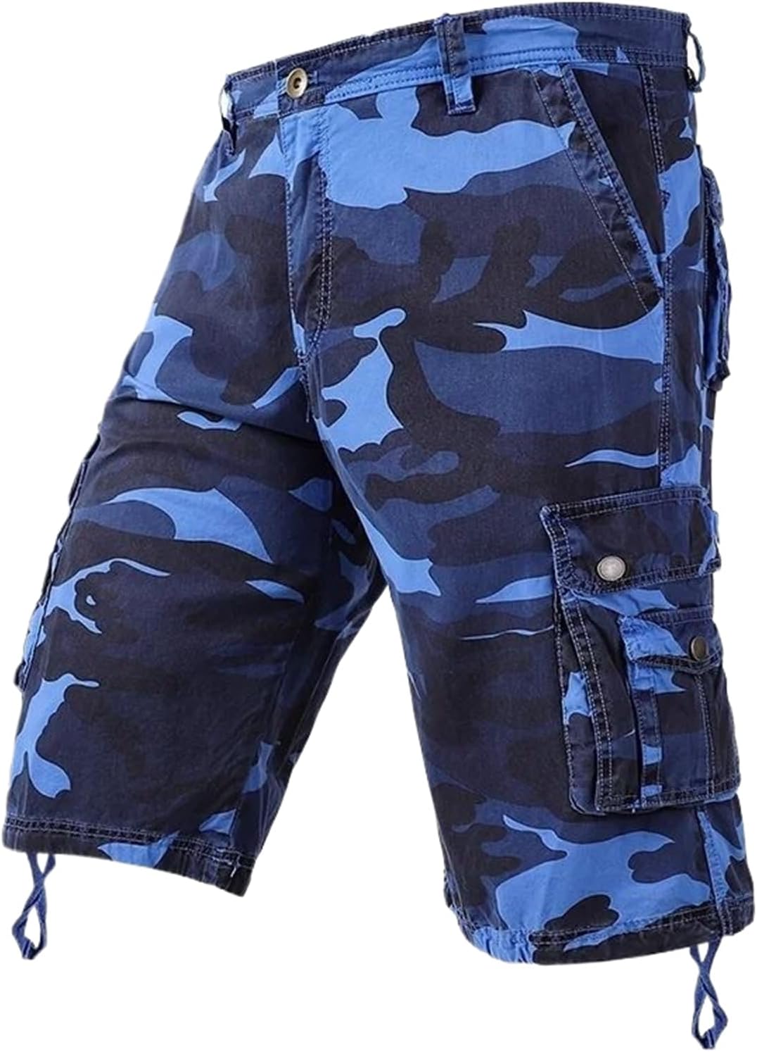 Summer Camo Cargo Shorts Men Cotton Military Casual Shorts for Men Multi Pocket Tactical Pants