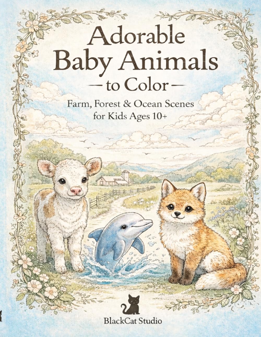 Adorable Baby Animals: Farm, Forest & Ocean Scenes