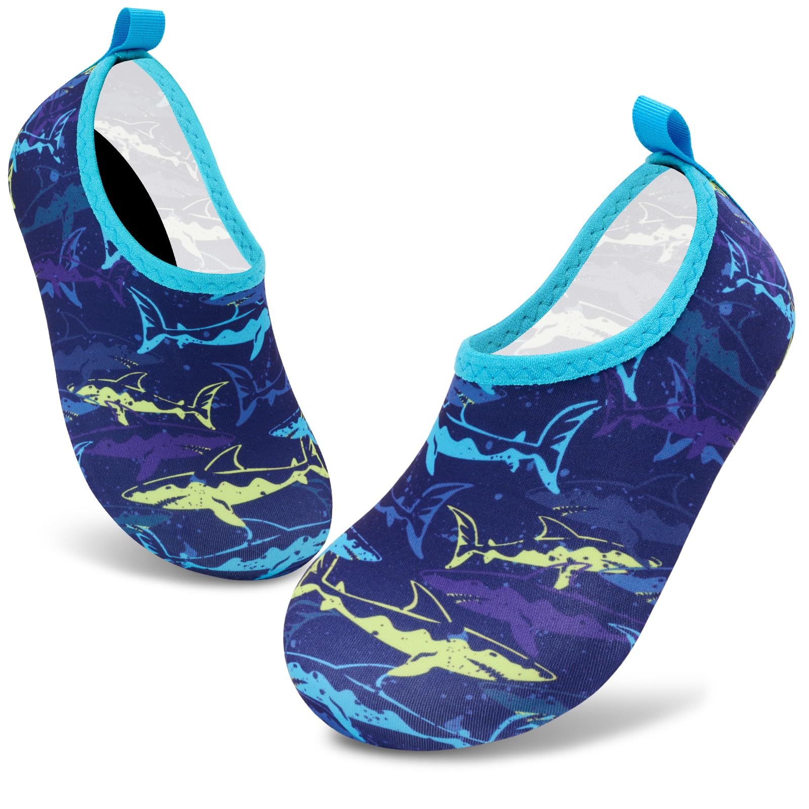 VIFUUR Kids Water Shoes Boys Girls Quick Dry Aqua Socks for Beach