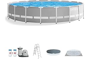 Coleman Red Power Steel 18 Ft by 48 in. Round Above Ground Swimming Pool Set