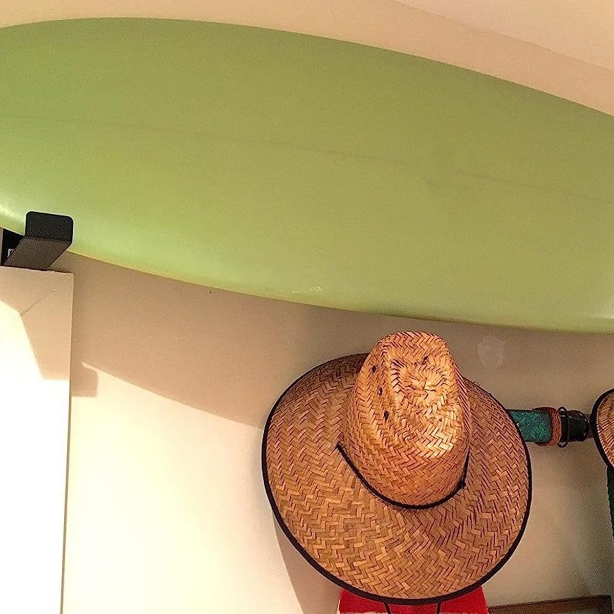 Estante de pared para exhibición de tablas de surf soporte seguro almacenamiento tablas remos