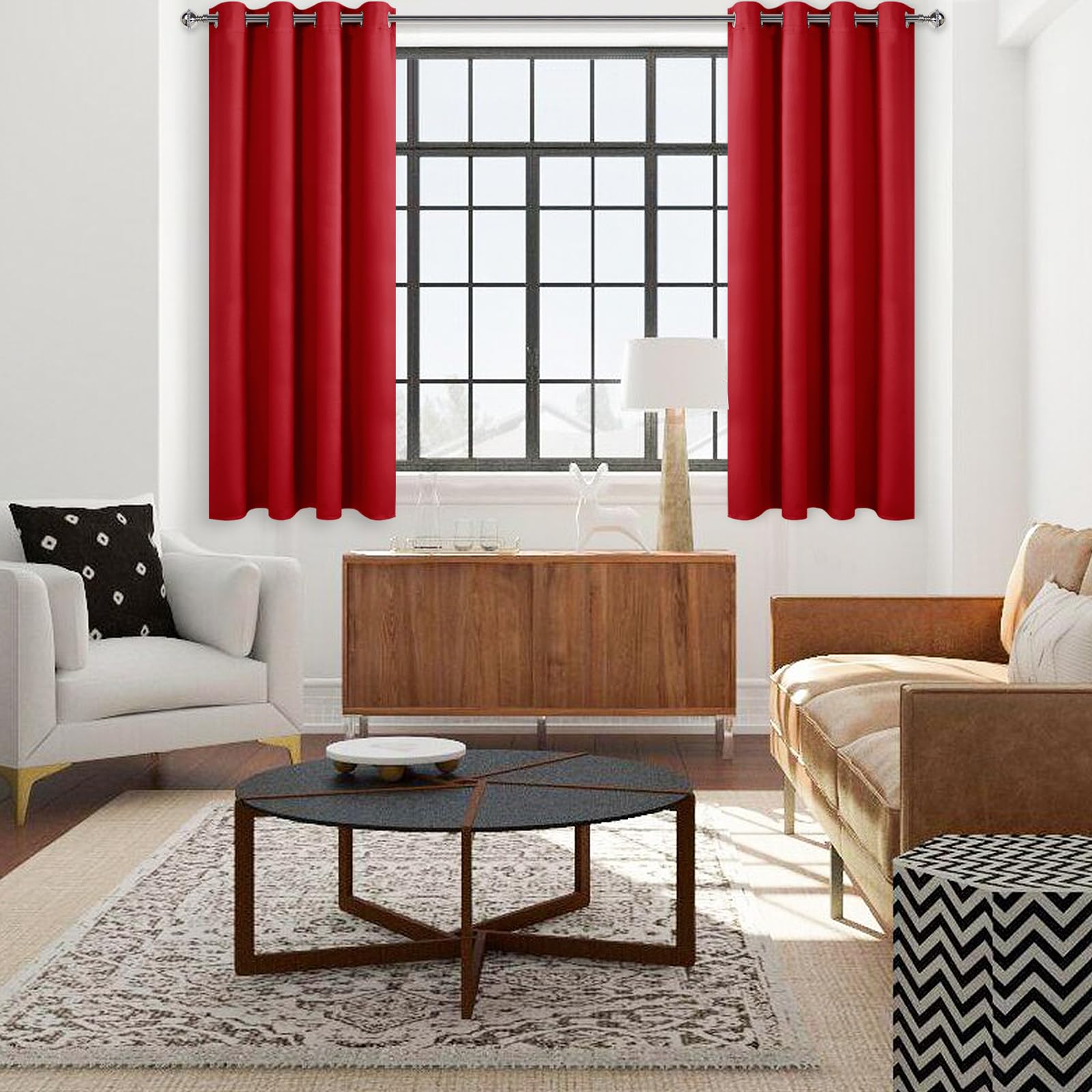 Amazon.com: DWCN Red Curtains for Bedroom, Blackout Curtains 45 