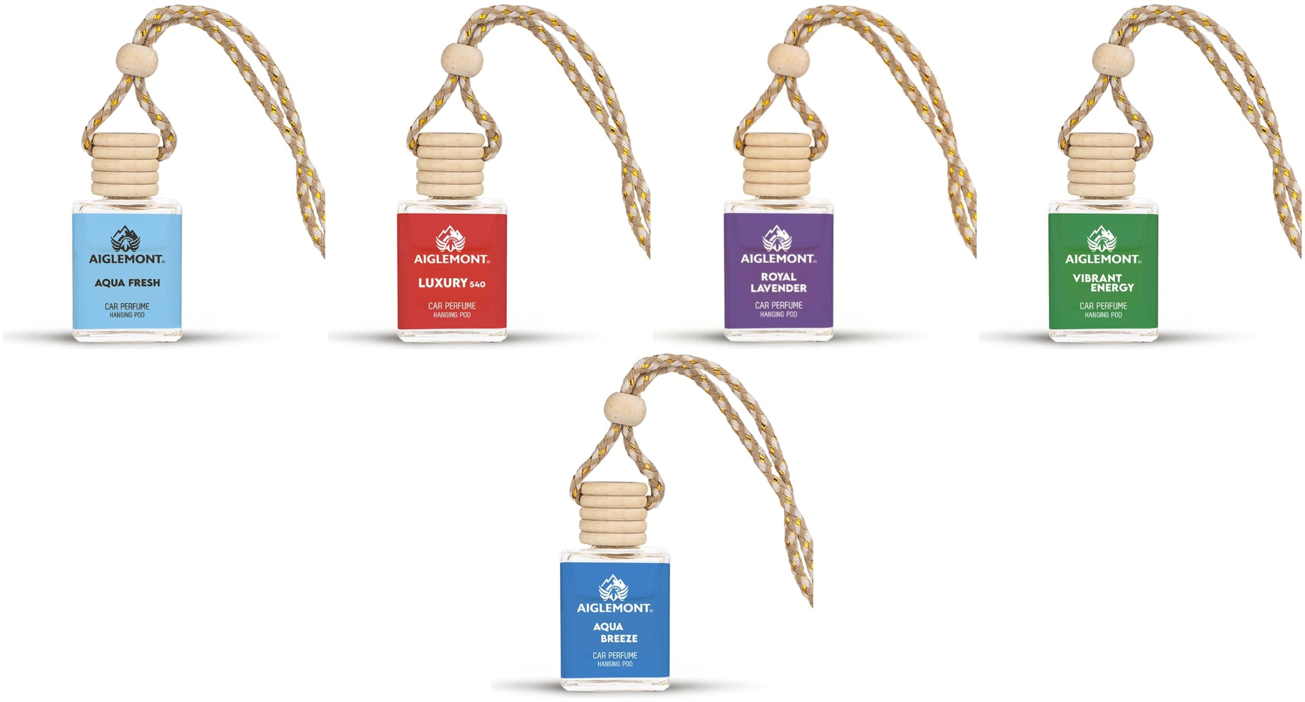Car Perfumes combos | Aqua Fresh+ Luxury 540 + Royal Lavender+ Vibrant Energy+ Aqua Breeze| Combo of 5 | 10 ml Each-image-31