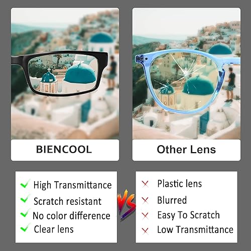 Miniatura 4 de Paquete de 6 lentes de lectura tradicionales para hombres y mujeres con bisagras de resorte