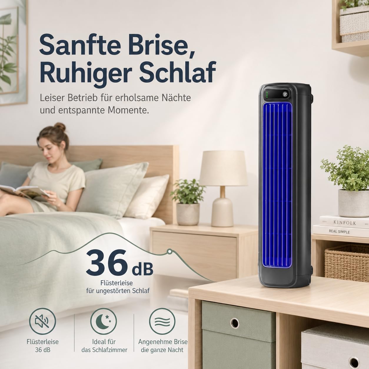 Epicooler Klimaanlage Tragbar - Portable Ac Tischventilator Mit Verdunstungskühlung, Tragbarer USB Lüfter Für Sommer Zuhause Und Camping