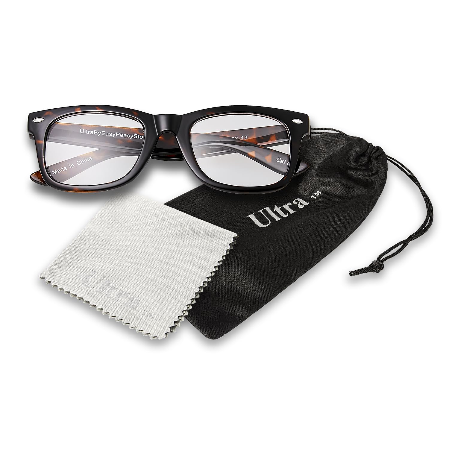 UltraByEasyPeasyStore Childrens Classic Clear Lens Glasses Frames Boys Girls Kids Costume Fancy Dress