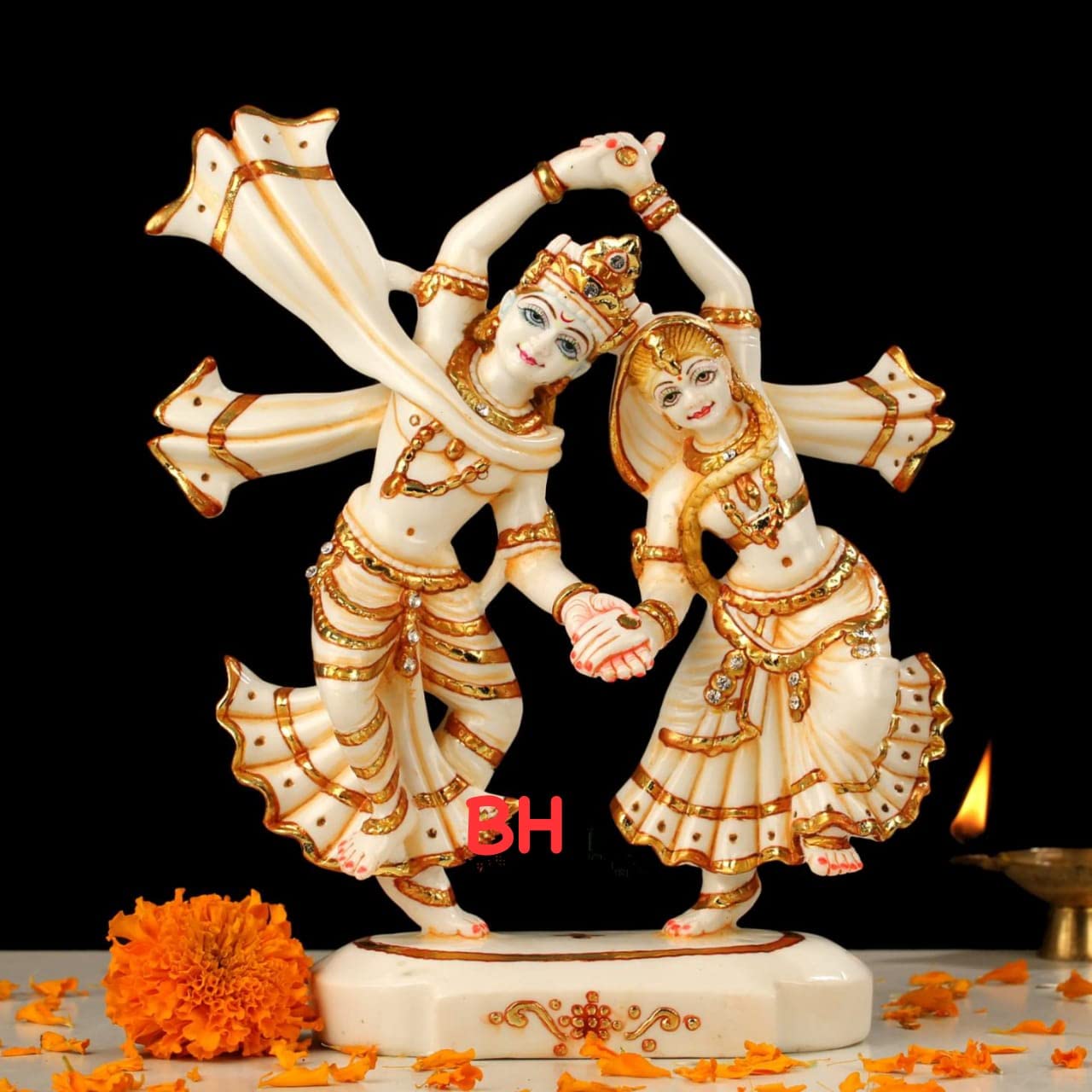 Buy Banshi Handicrafts & Arts Radha Krishna Statue Hand Painted