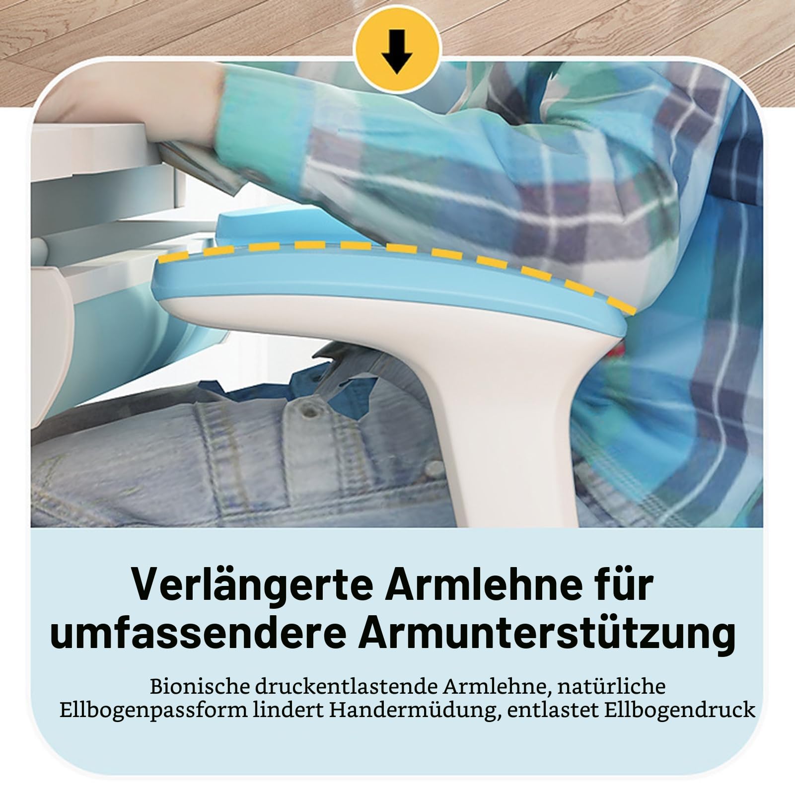 Drehstuhl für Kinder und Jugendliche, Rosa, höhenverstellbar und mit doppelter Rückenunterstützung, ergonomischer Schreibtischstuhl für Teenager von 3 bis 18 Jahren