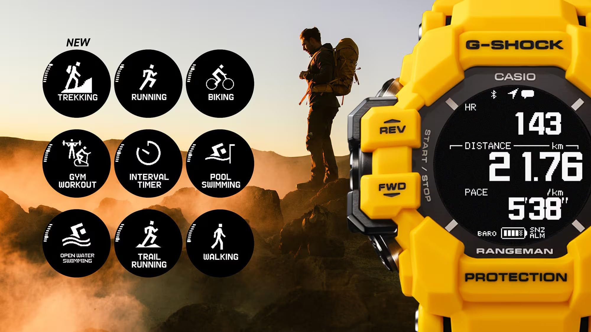 CASIO G-Shock G-Shock Reloj Multifunción Hombre Tendencia Código GPR-H1000-9ER
