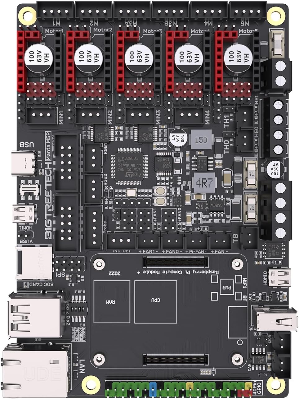 BIGTREETECH Manta M5P V1.0 Control Board 32Bit Support5 Axis TMC2209TMC5160