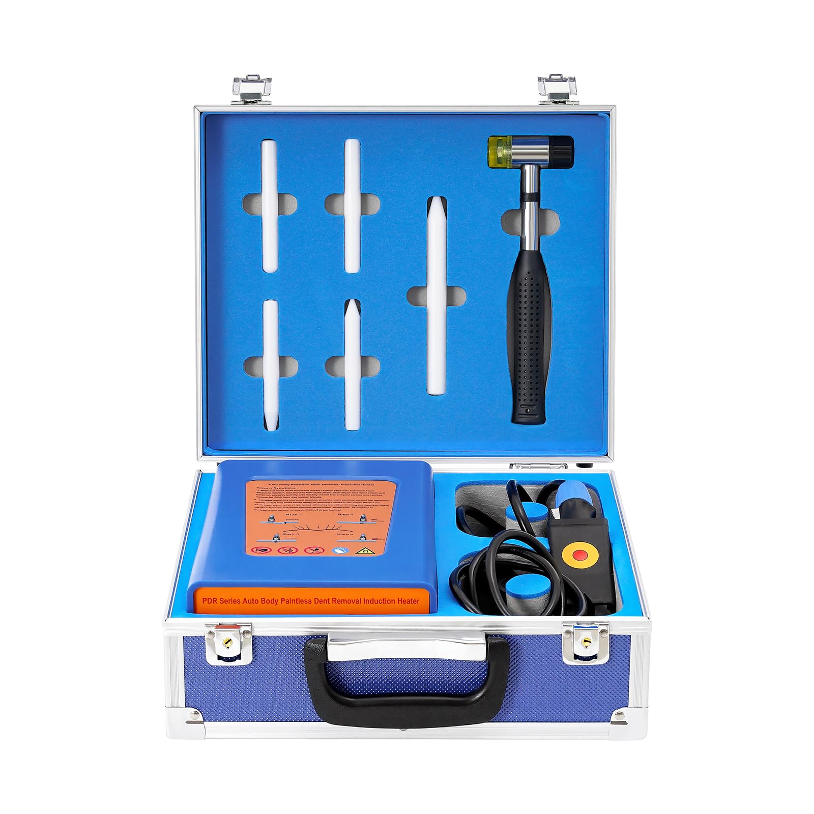 Aparato de reparación de abolladuras para coche, electromagnético, calentador de inducción, 1380 W, 220 V, juego de reparación de abolladuras por inducción